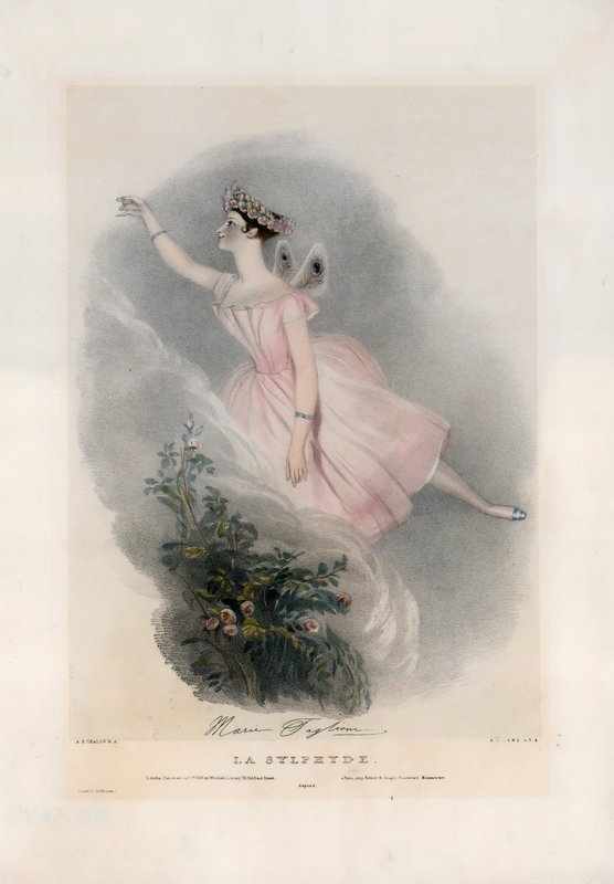 Marie Taglioni i La Sylphyde av Alfred Edward Chalon