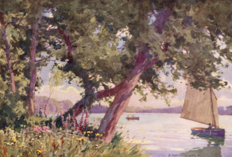 Fritton Lake, Suffolk, En sommarmorgon av Alfred Heaton Cooper