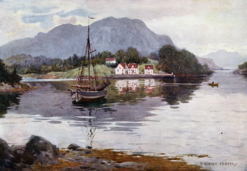 Godosund, Hardangerfjorden av Alfred Heaton Cooper