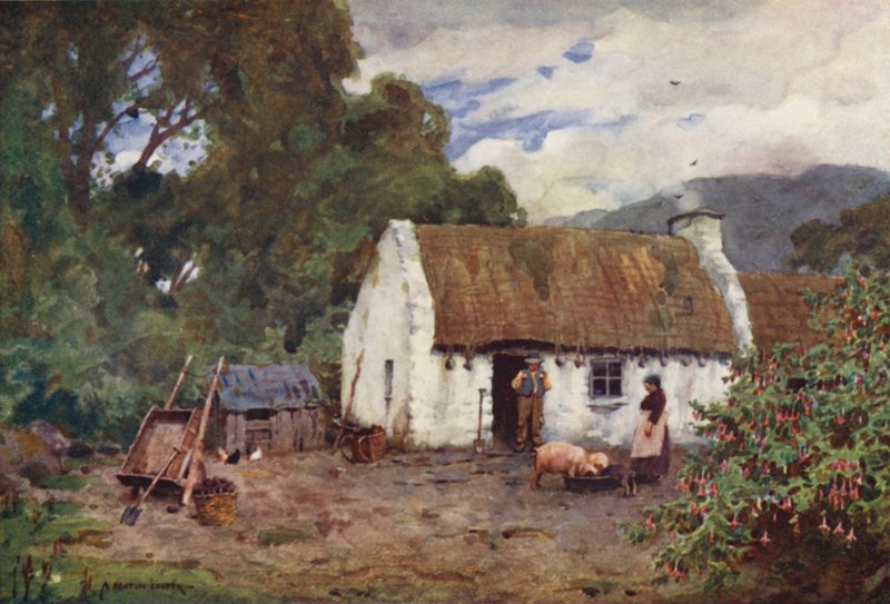 Irish Cottage Life i County Donegal av Alfred Heaton Cooper