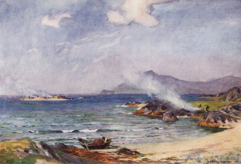 Kelp Burning, Renvyle av Alfred Heaton Cooper