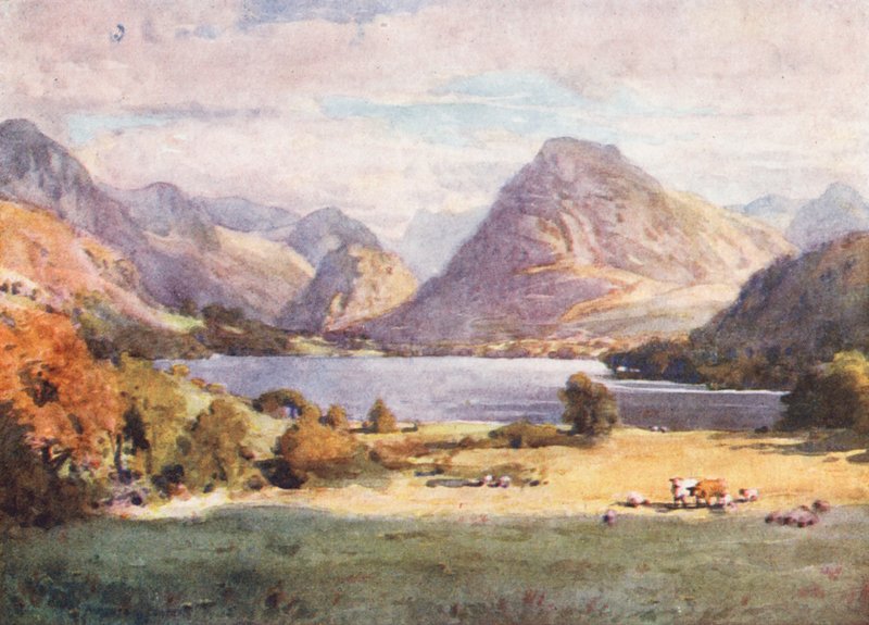Lake District: Loweswater (färglitografi) av Alfred Heaton Cooper
