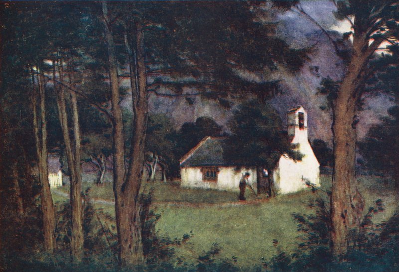 Lake District: Wastdalehead-kyrkan (färglitografi) av Alfred Heaton Cooper