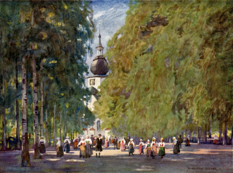 Leksands kyrka av Alfred Heaton Cooper