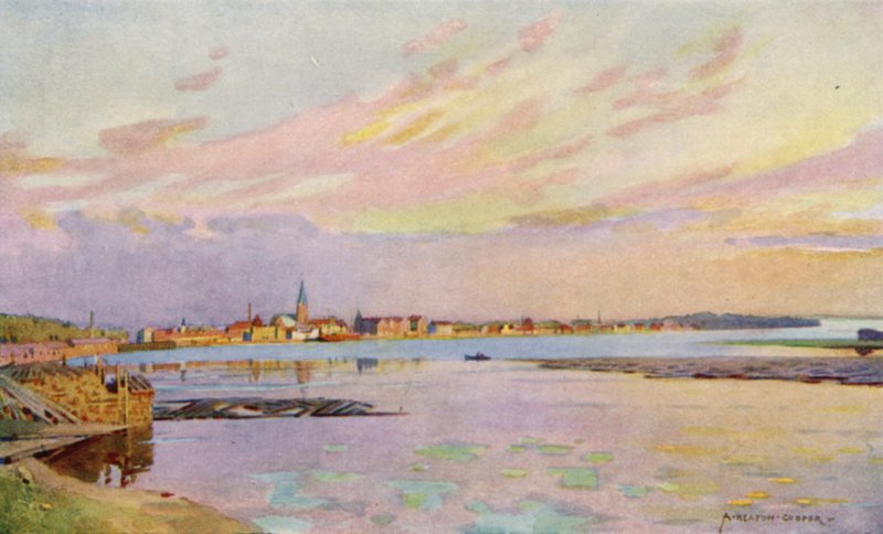 Luleå, Lappland, exporthamnen för järnmalm av Alfred Heaton Cooper