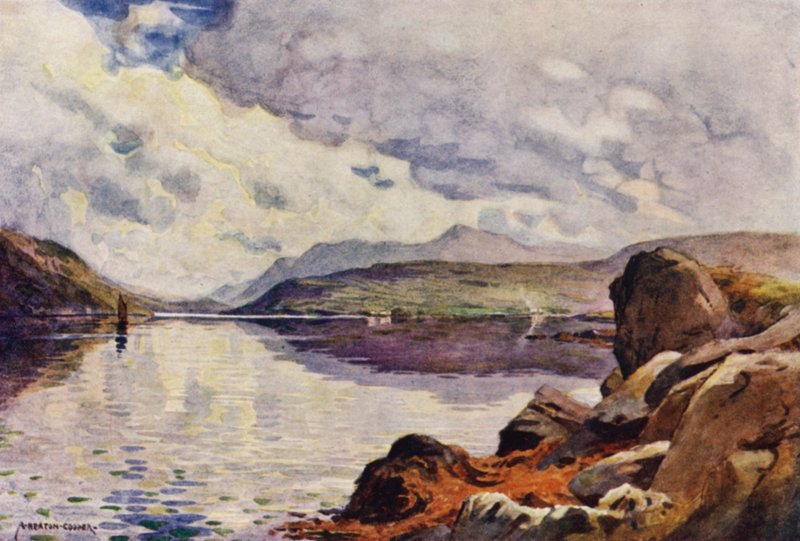Mirror of the Morning Sky, Killary Harbor av Alfred Heaton Cooper