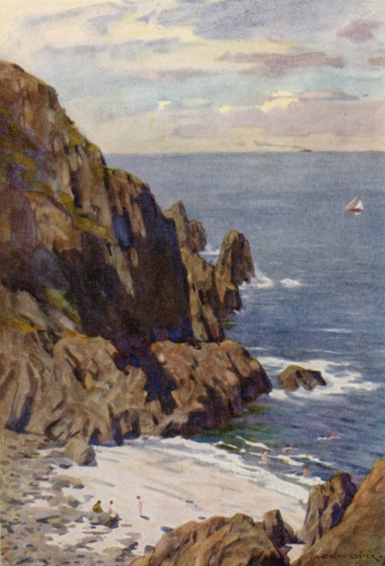 The Kullen Rocks, Molle, on the Kattegatt av Alfred Heaton Cooper