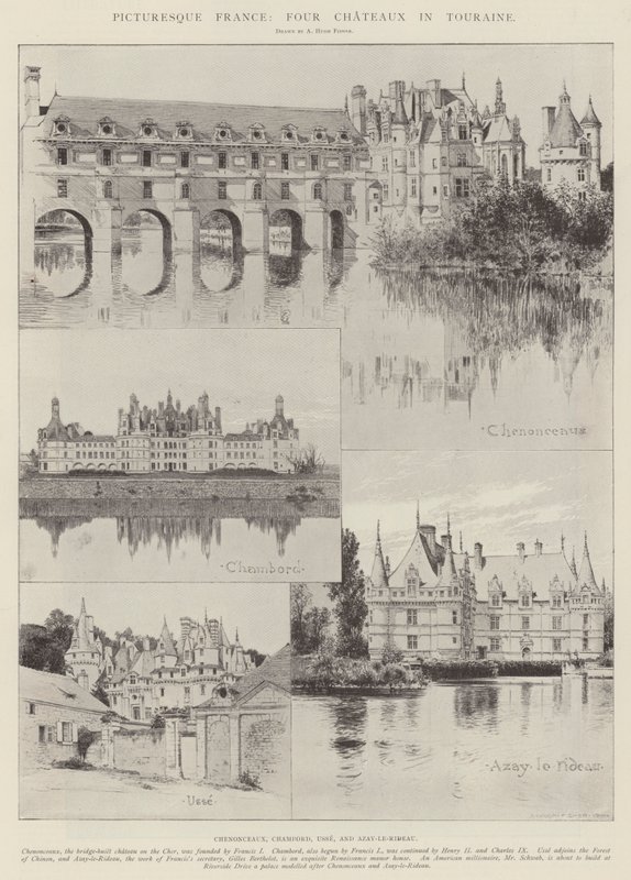 Det pittoreska Frankrike, fyra slott i Touraine av Alfred Hugh Fisher