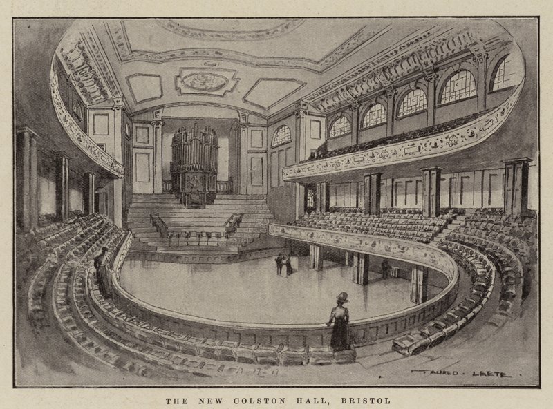 New Colston Hall, Bristol av Alfred Leete