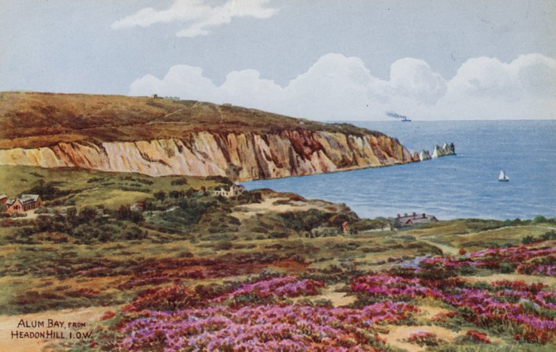 Alum Bay, från Headon Hill, IOW av Alfred Robert Quinton