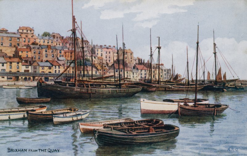 Brixham, från kajen av Alfred Robert Quinton