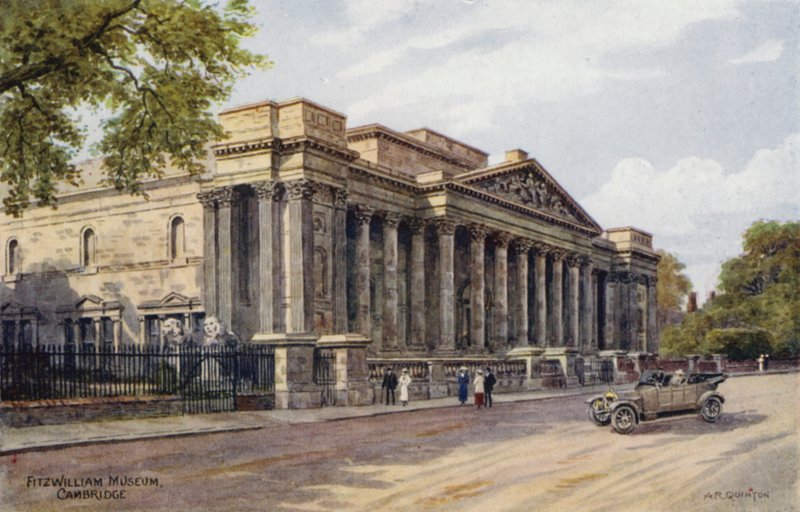 Cambridge: Fitzwilliam Museum (lito i färg) av Alfred Robert Quinton