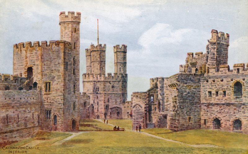 Carnarvon slott, interiör av Alfred Robert Quinton