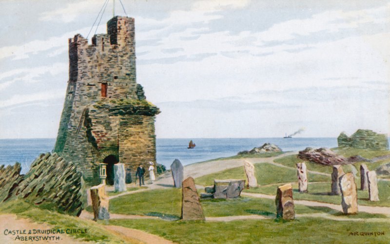 Castle und Druidical Circle, Aberystwyth av Alfred Robert Quinton