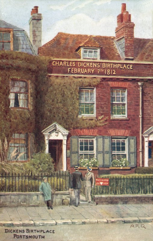 Charles Dickens, födelseplats, Portsmouth av Alfred Robert Quinton