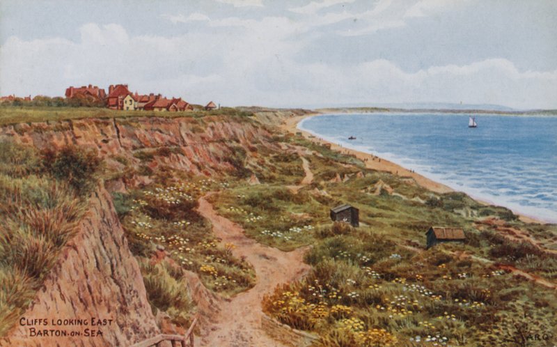 Klippor, österut, Barton-on-Sea av Alfred Robert Quinton
