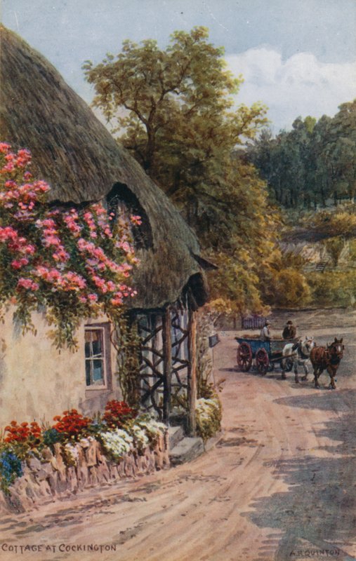 Stuga vid Cockington av Alfred Robert Quinton