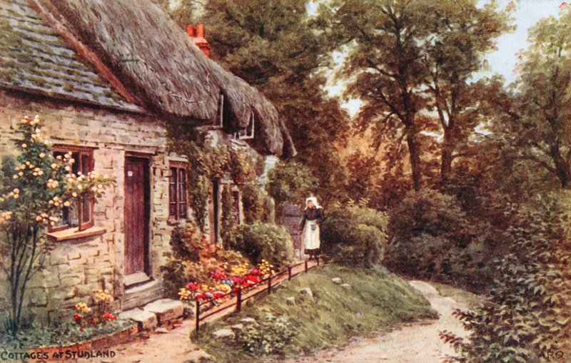 Stugor vid Studland av Alfred Robert Quinton