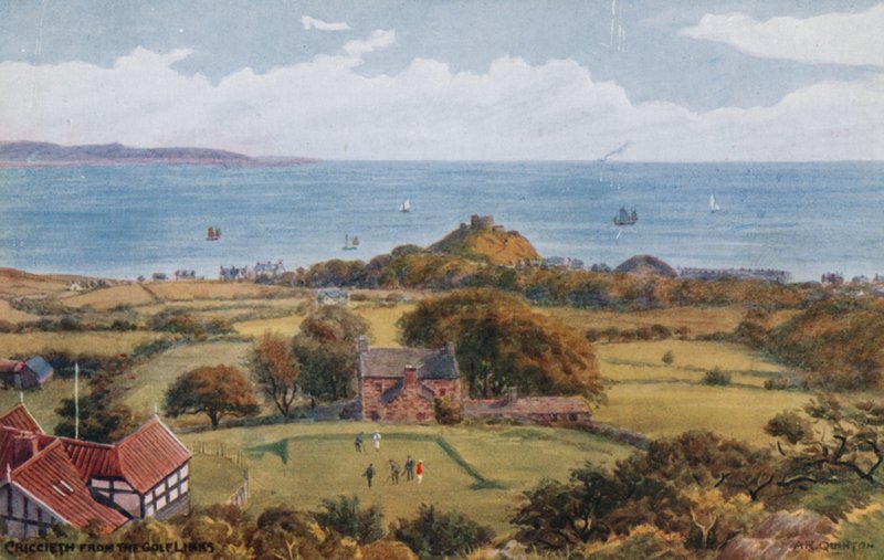 Criccieth från golfbanorna av Alfred Robert Quinton