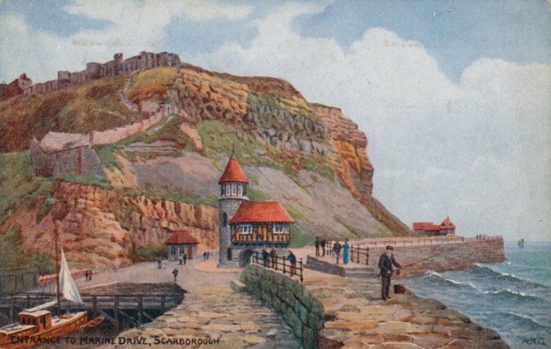Ingång till Marine Drive, Scarborough av Alfred Robert Quinton