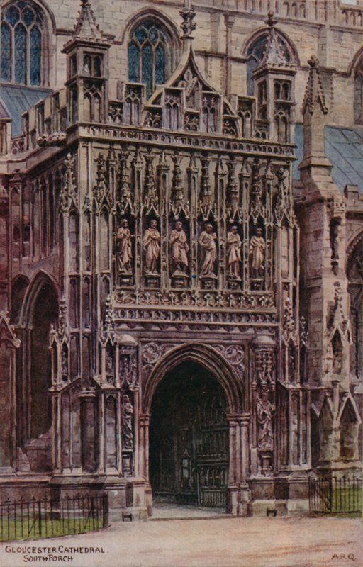 Gloucester Cathedral, South Porch av Alfred Robert Quinton
