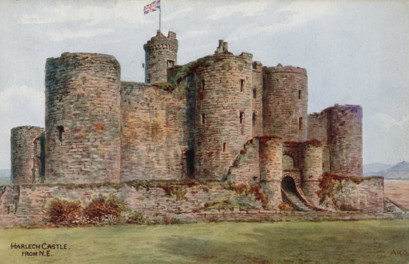 Harlech Castle, från NE av Alfred Robert Quinton