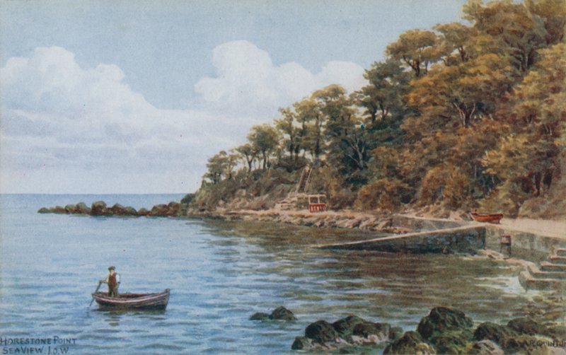 Horestone Point, Havsutsikt, I O W av Alfred Robert Quinton