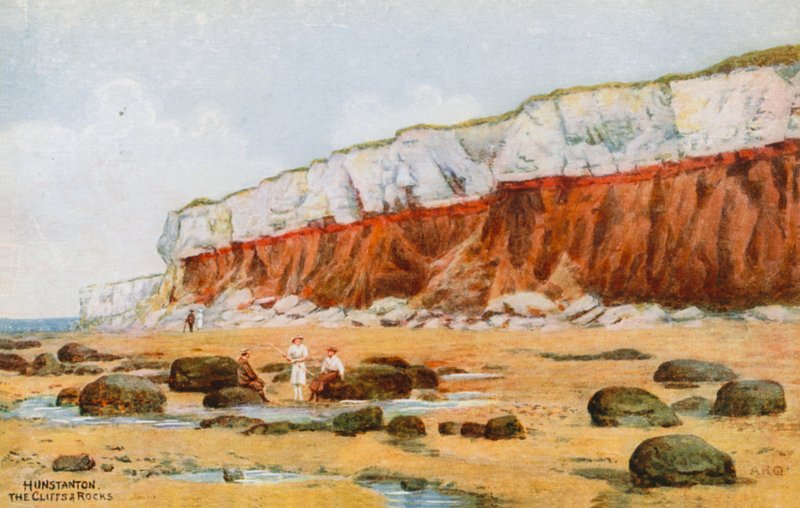 Hunstanton, Cliffs and Rocks av Alfred Robert Quinton