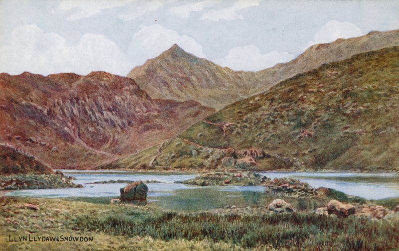 Llyn Llydaw och Snowdon av Alfred Robert Quinton