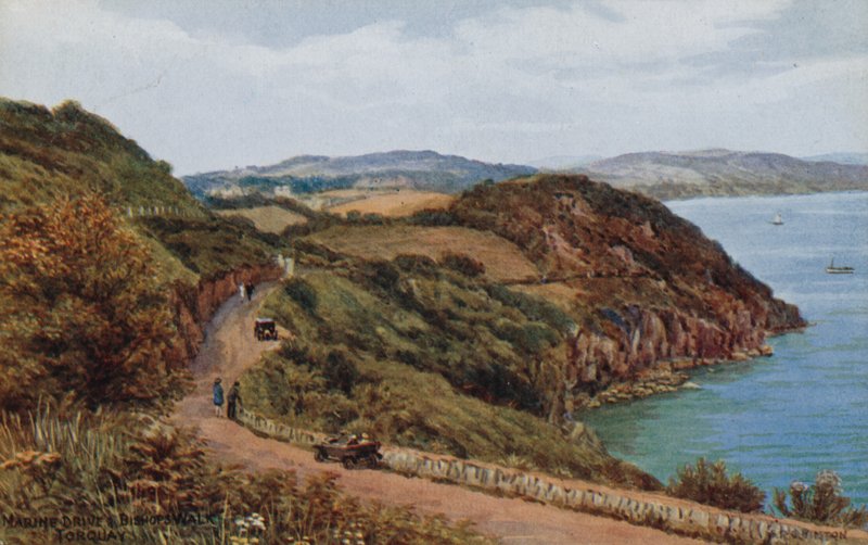 Marine Drive och Bishops Walk, Torquay av Alfred Robert Quinton