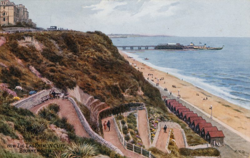 Ny Zig Zag Path, W Cliff, Bournemouth av Alfred Robert Quinton