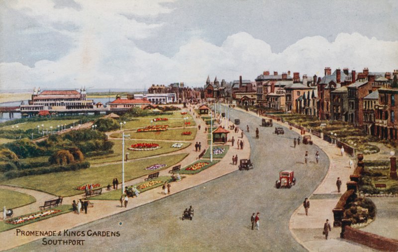 Promenaden och Kings Gardens, Southport av Alfred Robert Quinton