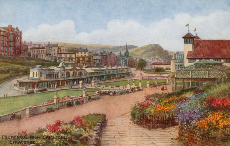 Promenade från Capstone, Ilfracombe av Alfred Robert Quinton