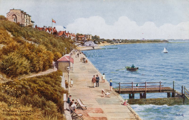 Promenad som ser österut, Dovercourt Bay av Alfred Robert Quinton