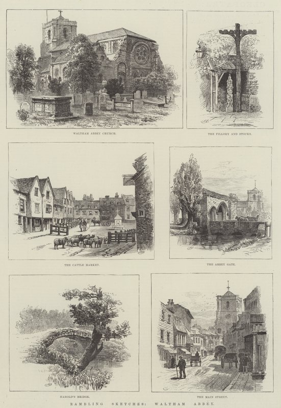 Vandringsskisser, Waltham Abbey av Alfred Robert Quinton