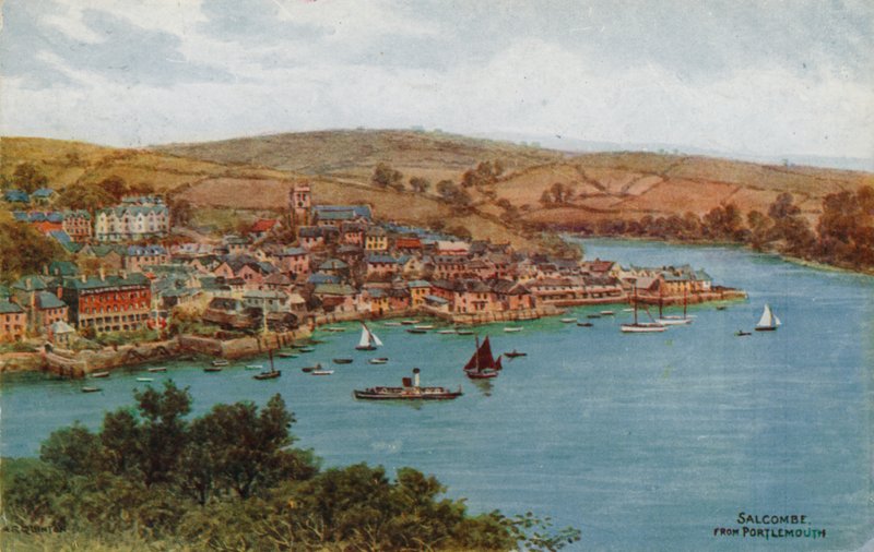 Salcombe, från Portlemouth av Alfred Robert Quinton
