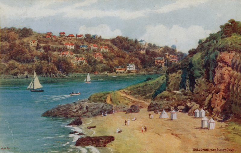 Salcombe, från Sunny Cove av Alfred Robert Quinton