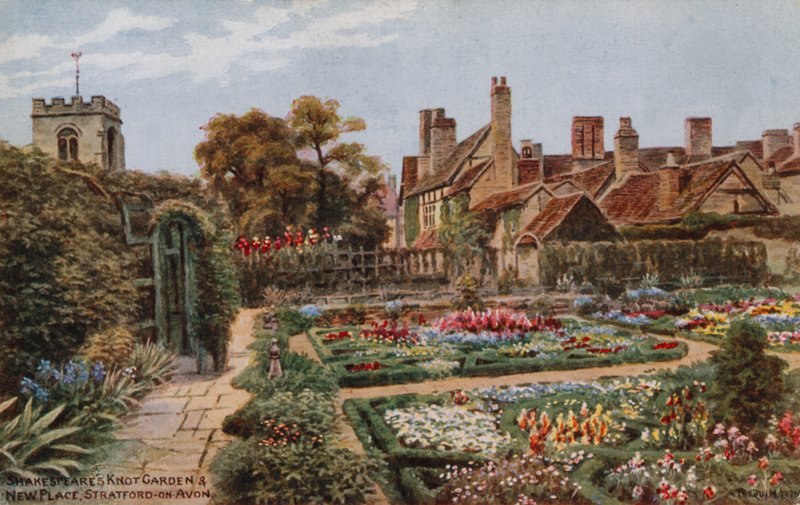 Shakespeares Knot Garden, New Place, Stratford-on-Avon av Alfred Robert Quinton