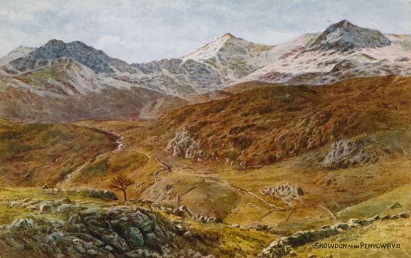 Snowdon, från Pen Y Gwryd av Alfred Robert Quinton