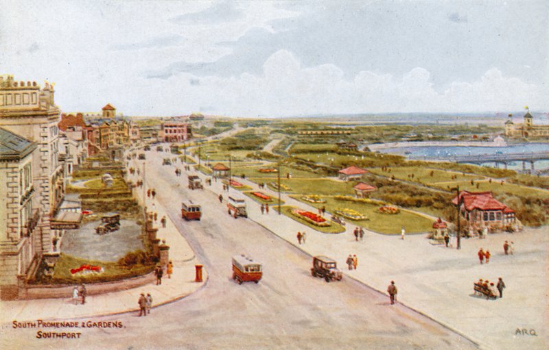 South Promenade och trädgårdar, Southport av Alfred Robert Quinton