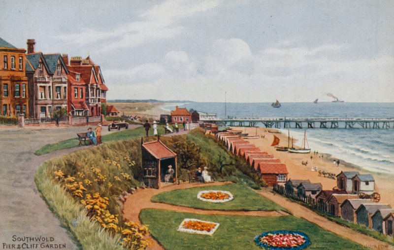 Southwold, Pier och Cliff Garden av Alfred Robert Quinton