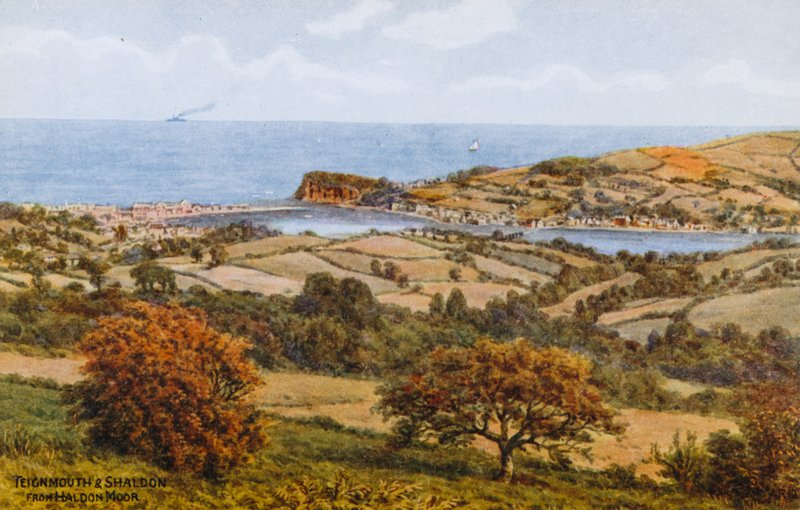 Teignmouth och Shaldon, från Haldon Moor av Alfred Robert Quinton