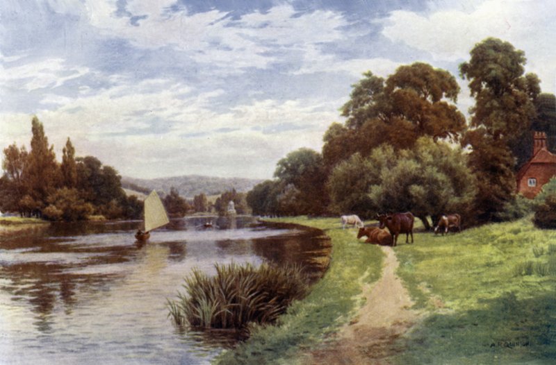 Temple Island, nära Henley av Alfred Robert Quinton