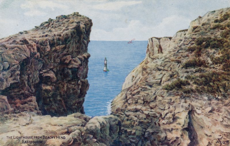 Fyren, från Beachy Head, Eastbourne av Alfred Robert Quinton