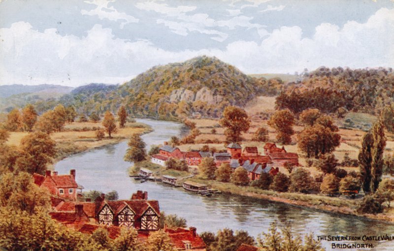 The Severn, från Castle Walk, Bridgnorth av Alfred Robert Quinton