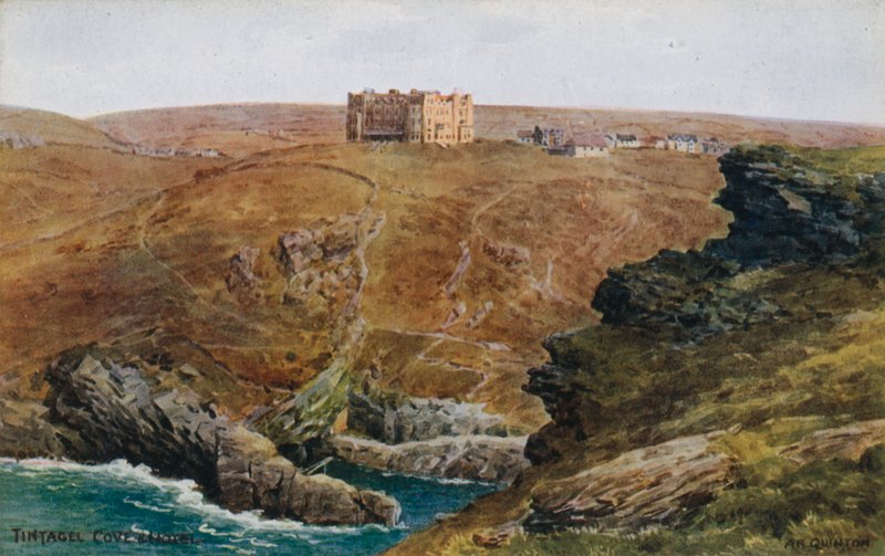 Tintagel, Cove och Hotel av Alfred Robert Quinton