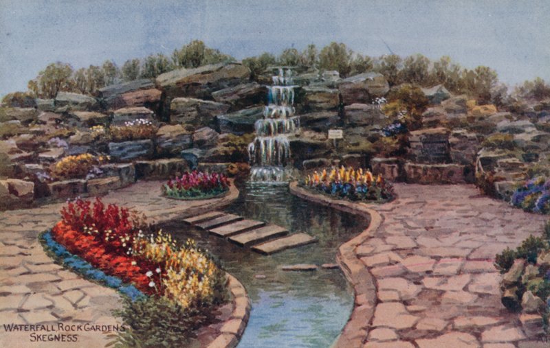 Waterfall, Rock Gardens, Skegness av Alfred Robert Quinton