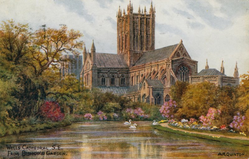 Wells Cathedral South East från Bishop