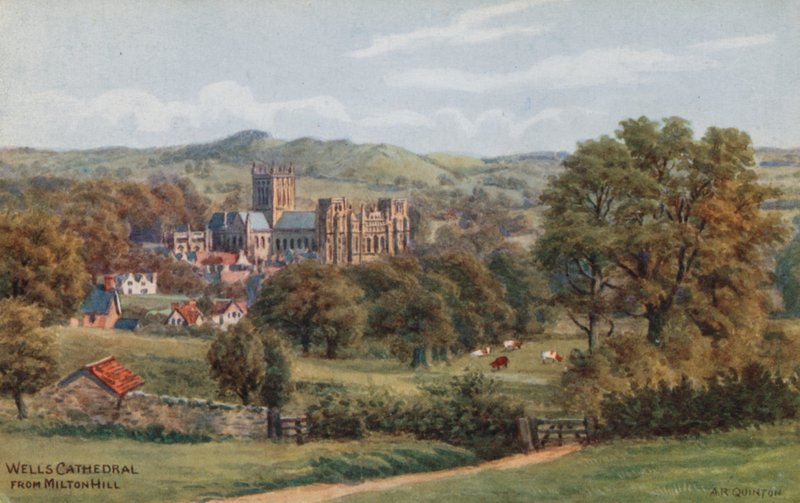 Wells Cathedral, från Milton Hill av Alfred Robert Quinton