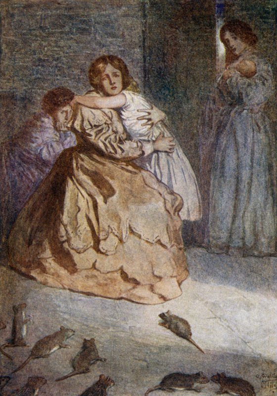 Råttpest under belägringen av Lucknow, Indian Mytery, 1857 av Alfred Wallis Mills